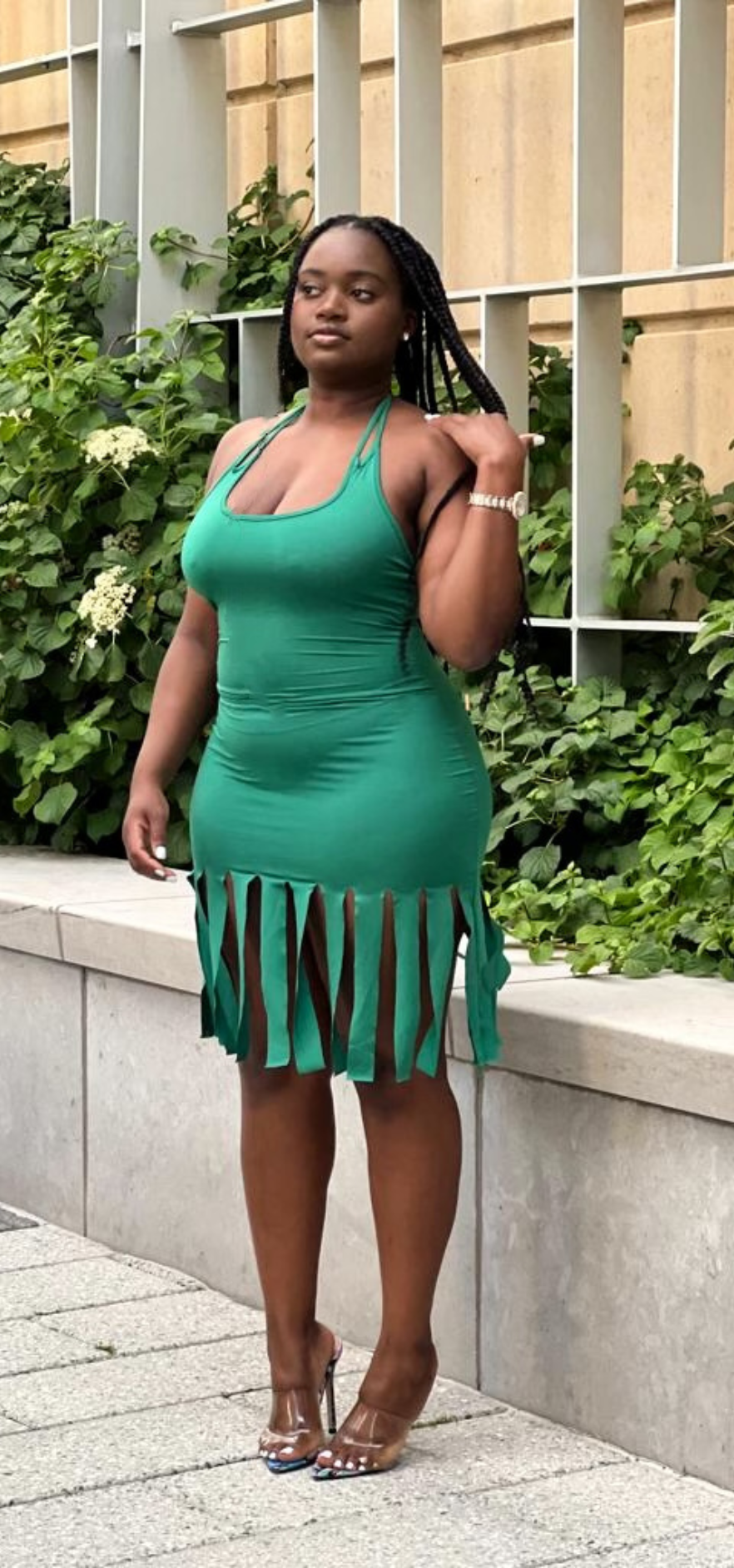 Seeing green dress