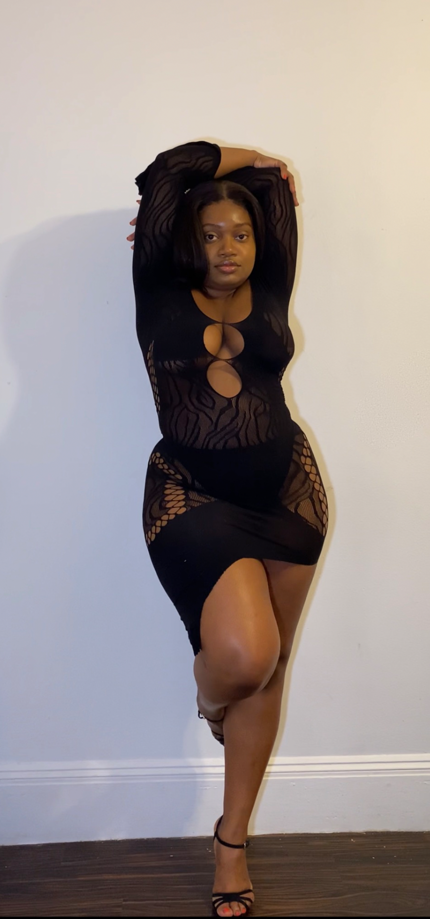 Sexy net dress (black)